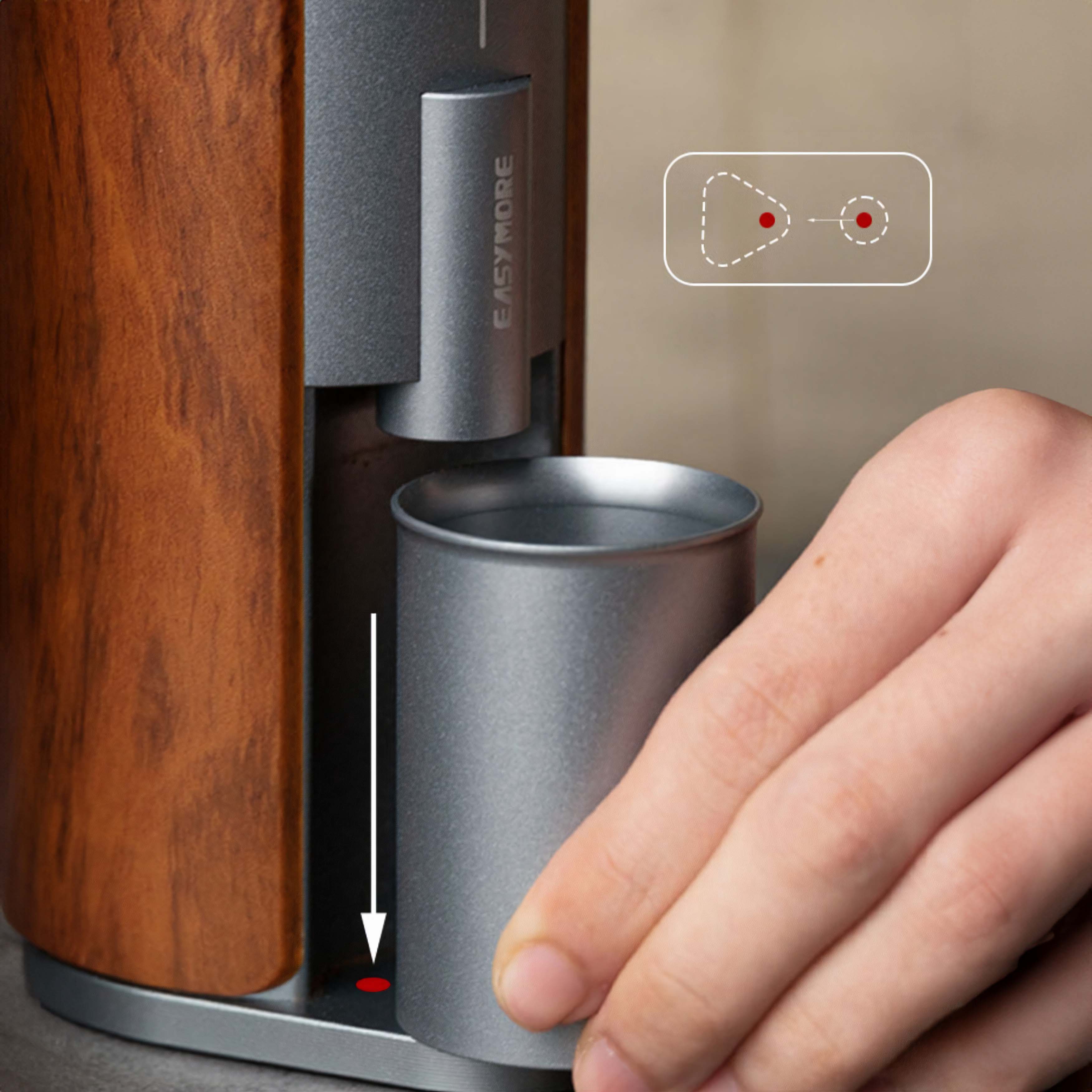 Coffee Maker with Grinder, Portable Latte Machine, 7.09x3.15 Inches