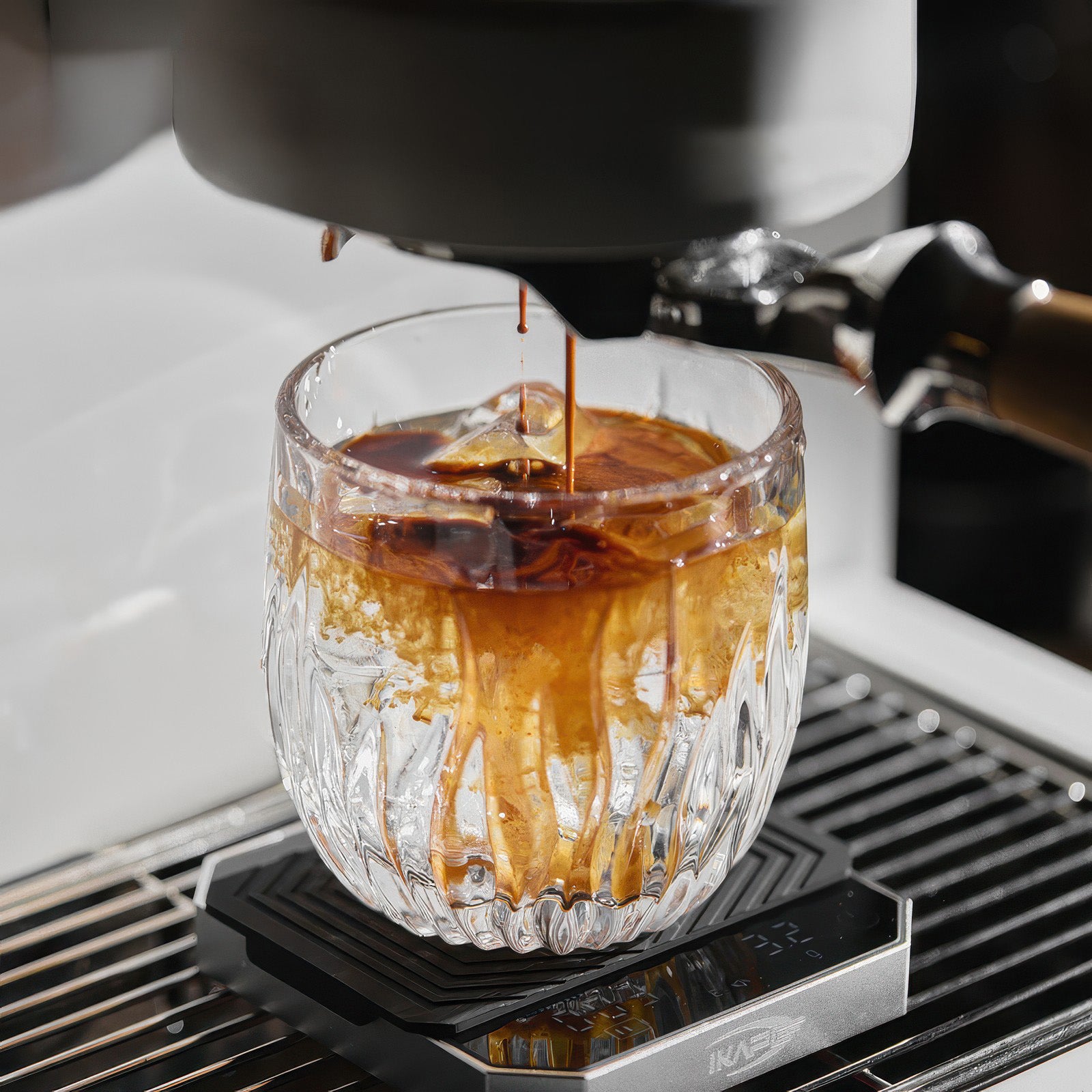 Flame Crystal Cut Glass Coffee Cup - Thumbnail 3