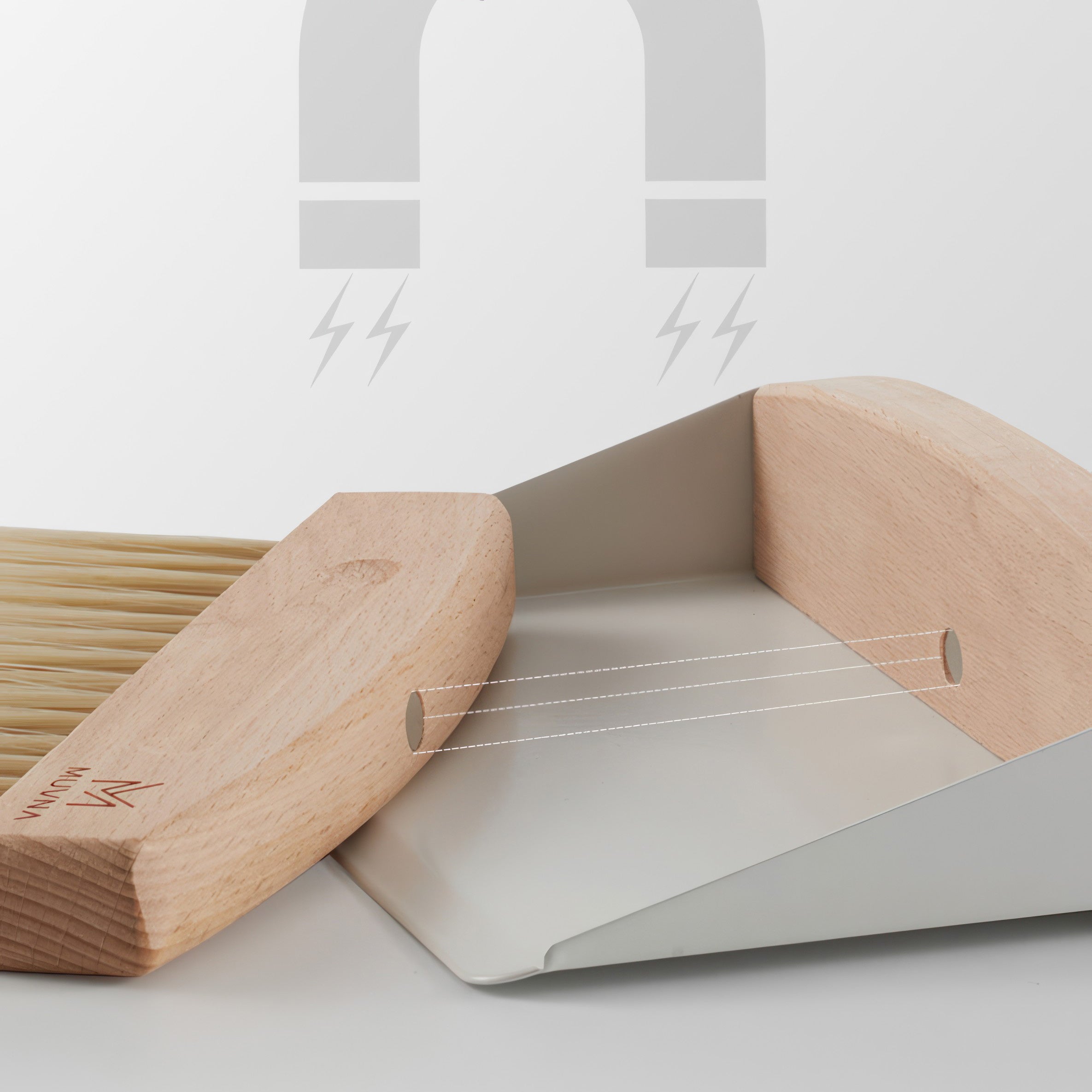 Solid Wood Coffee Cleaning Brush Set - Thumbnail 3