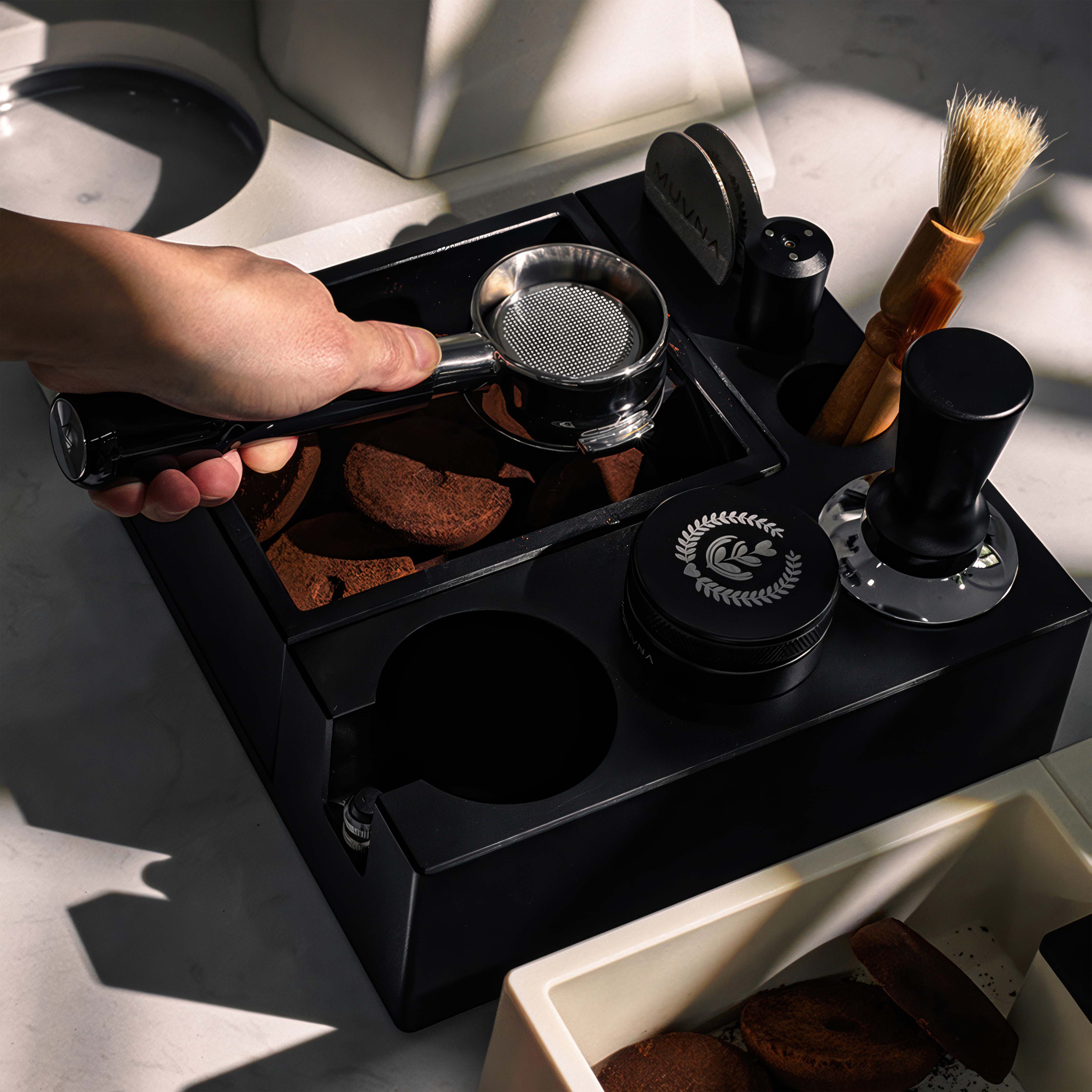 Multi Function Coffee Tamper Station ABS - Lastaforest