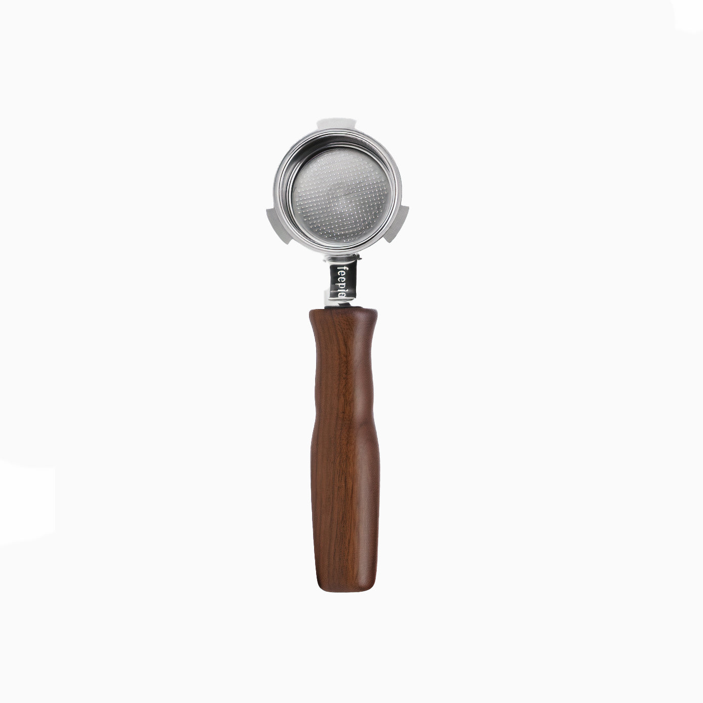 Stainless Steel Bottomless Portafilter with Walnut Handle - Lastaforest
