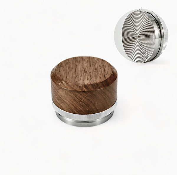 Tamper & Distributor with Wooden Handle