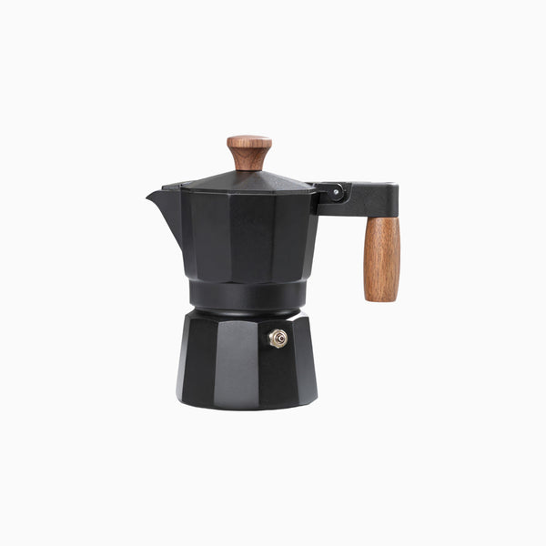 Wooden Handle Espresso Maker Moka Coffee Pot