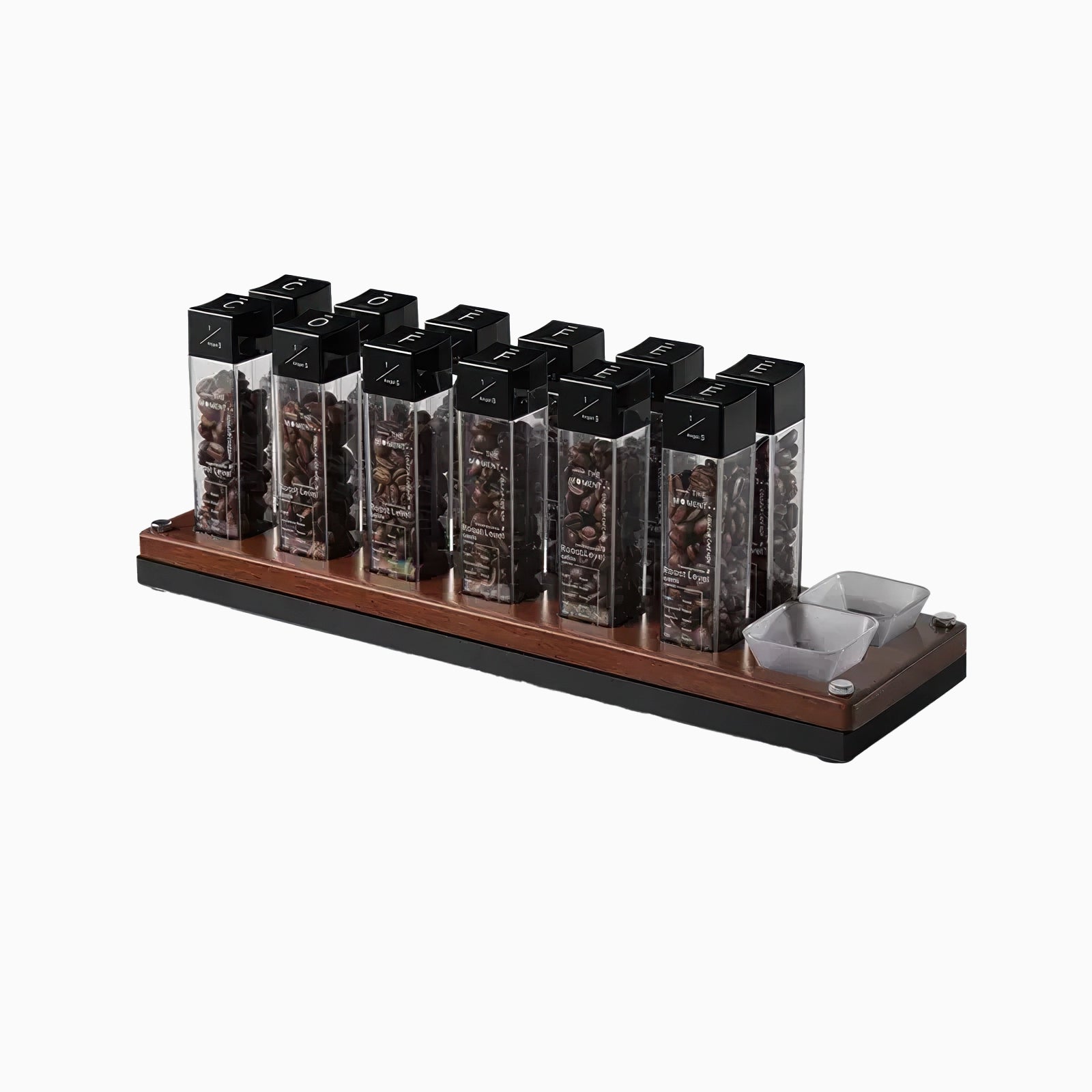 Premium Tubes Coffee Bean Cellars With Stand - Thumbnail 3