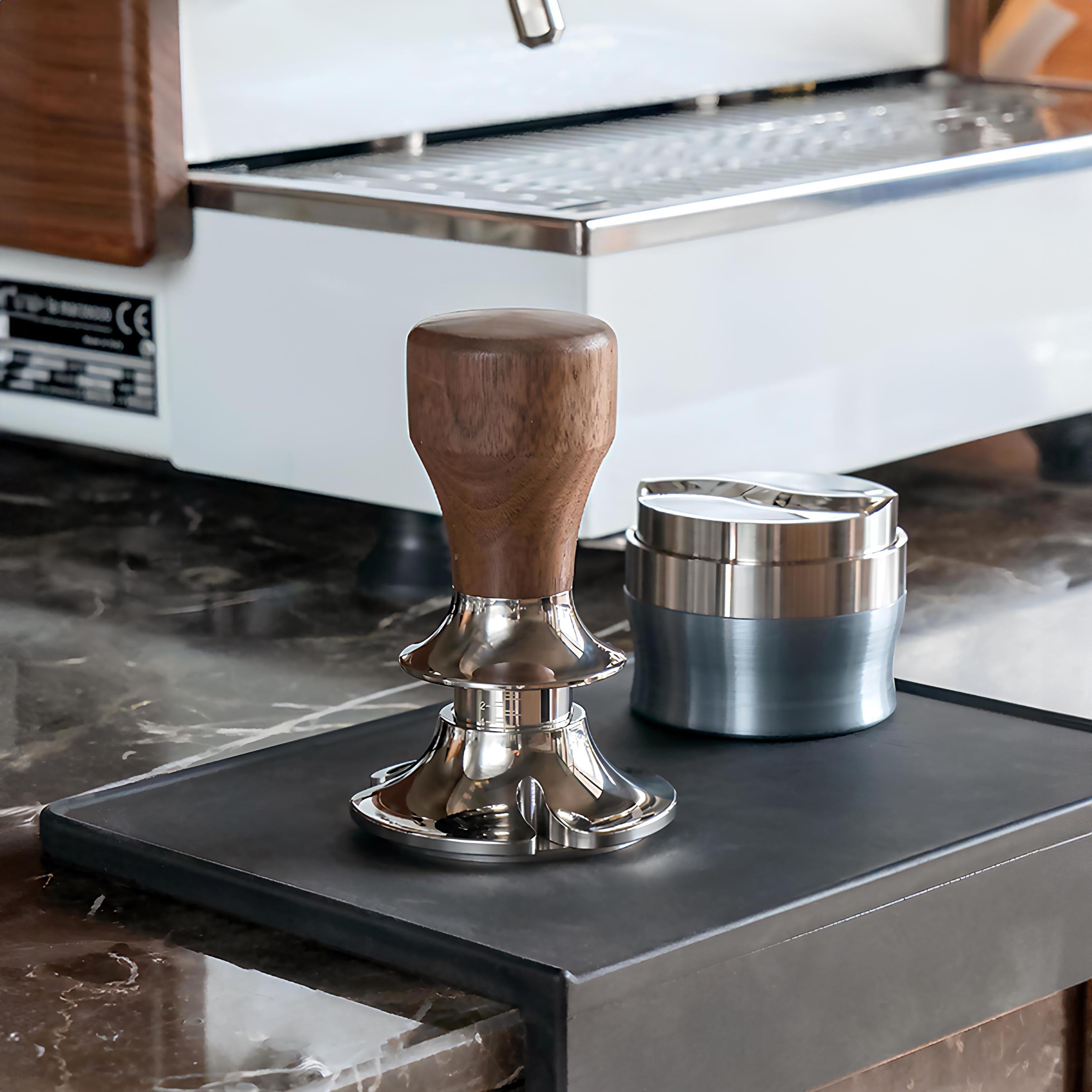 Adjustable Constant Force Coffee Tamper for Espresso with Flat Base - Lastaforest