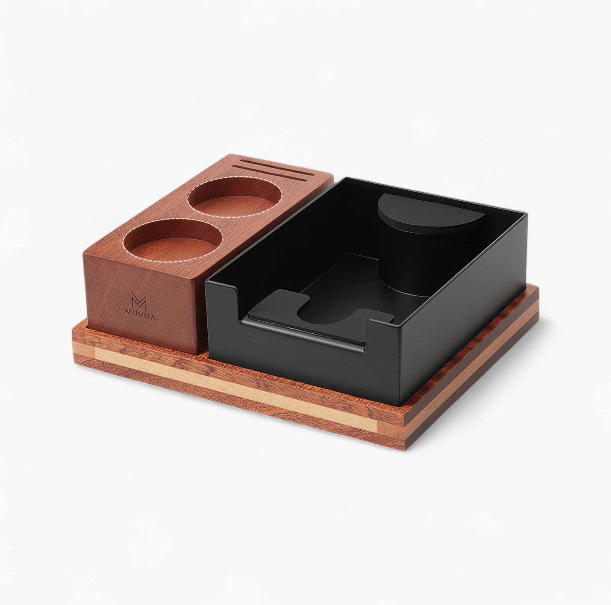 Hochwertiger Holz-Stampfstation-Organizer