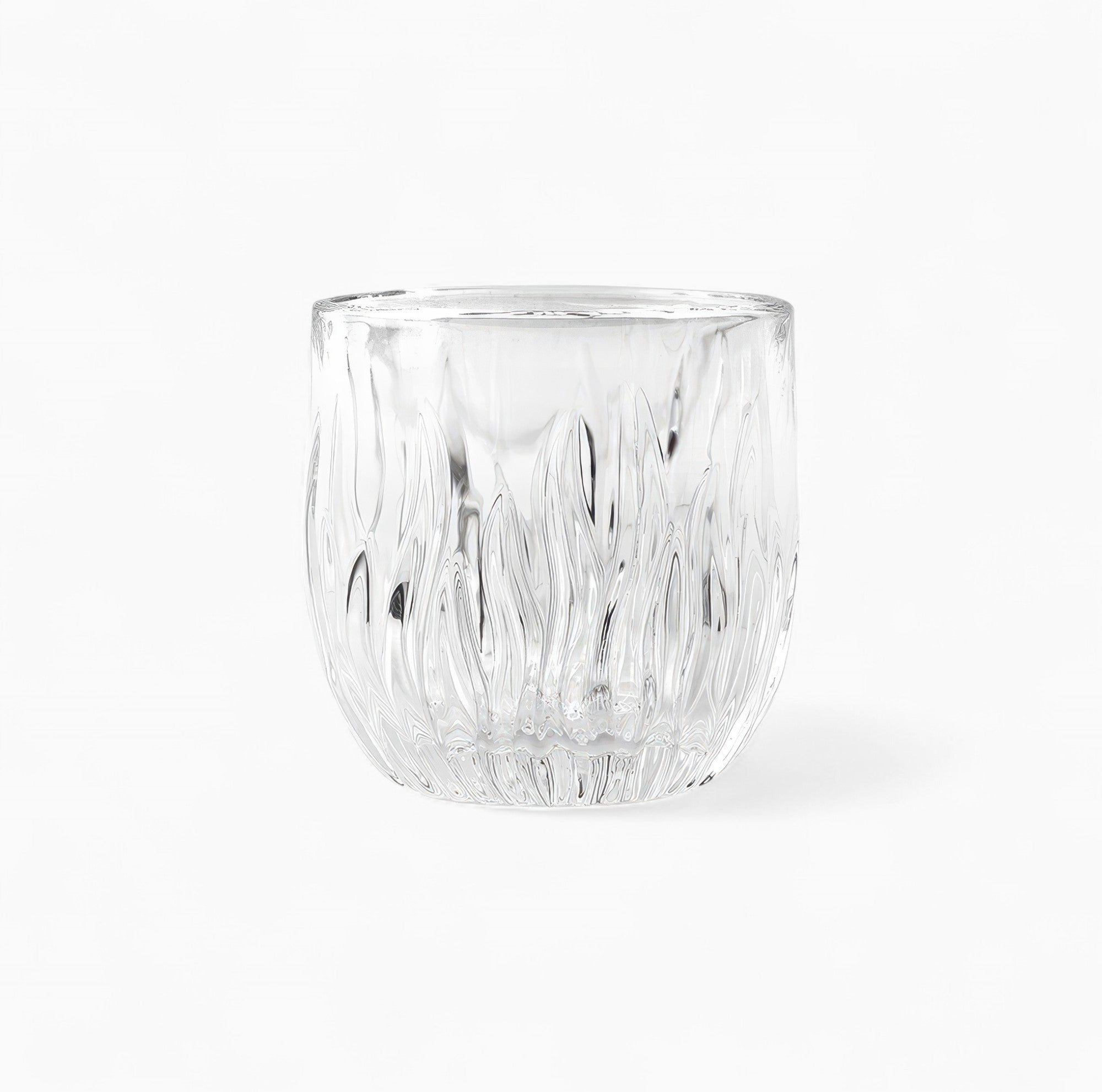 Flame Crystal Cut Glass Coffee Cup - Thumbnail 2