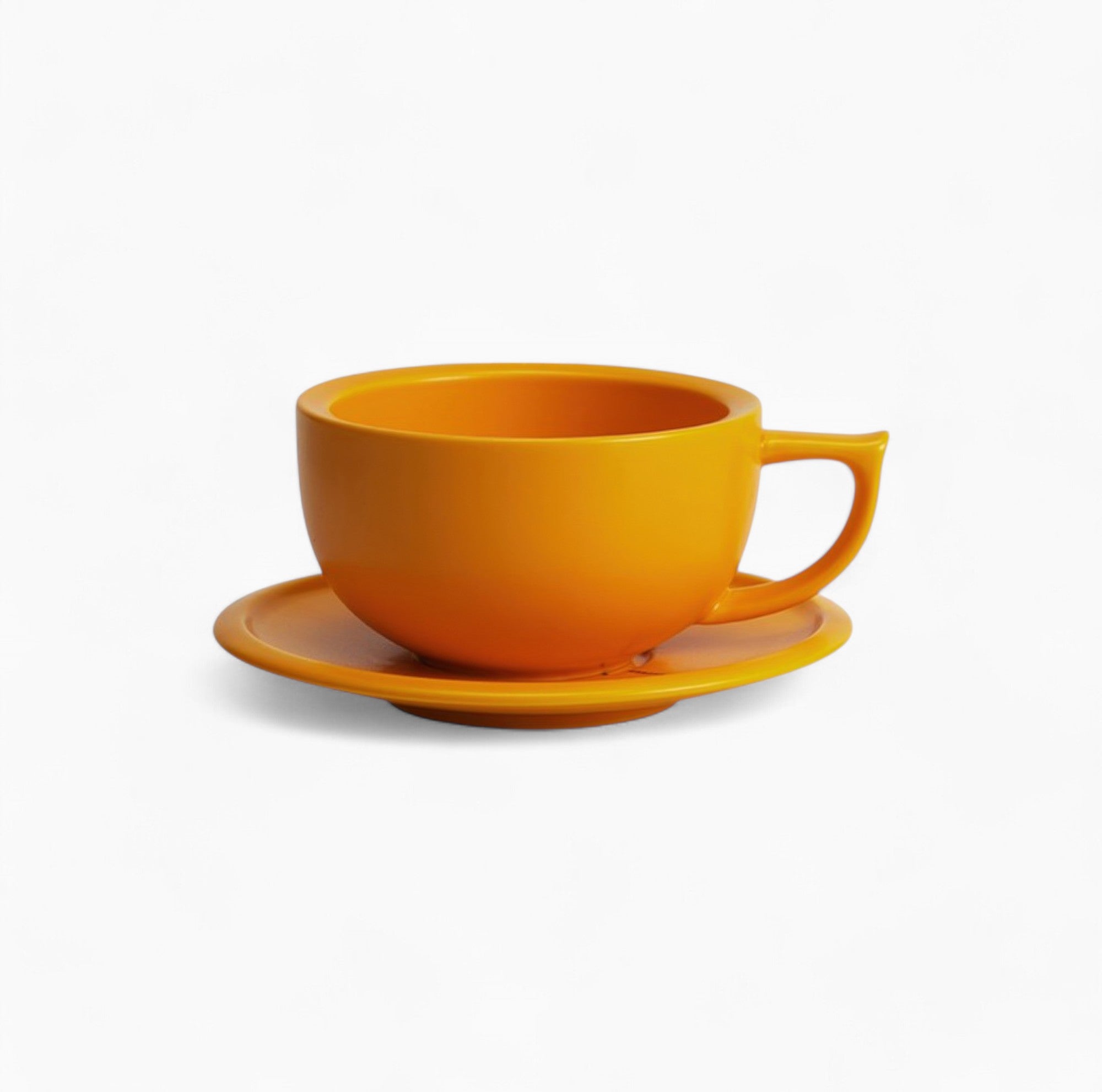 Embossed Ceramic Latte Cup 280ml - MUVNA - Lastaforest