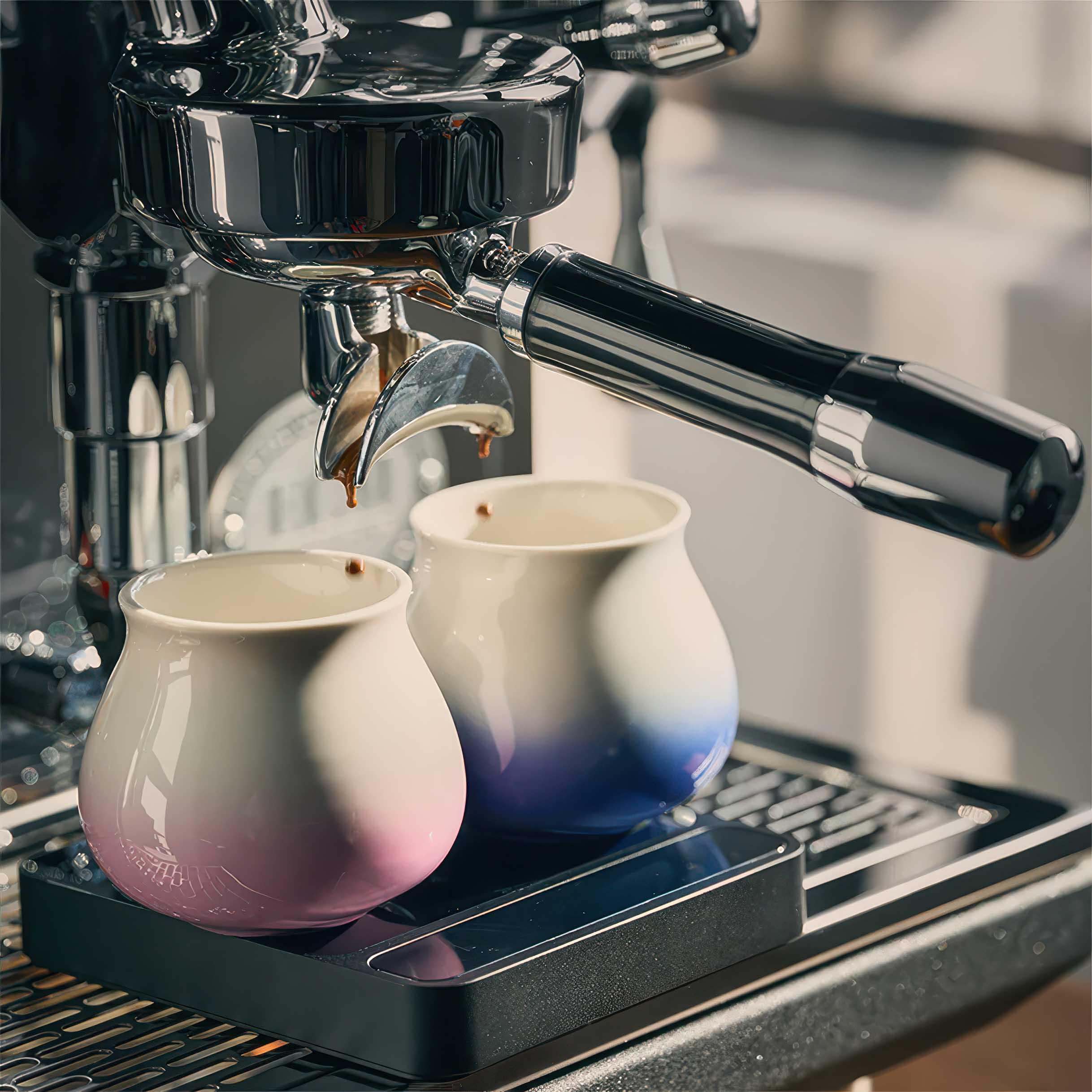 Keramiktasse mit Farbverlauf
