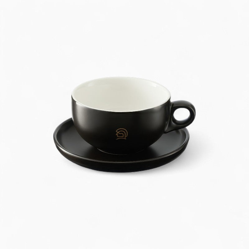 Keramik-Kaffeetasse mit Untertasse Set