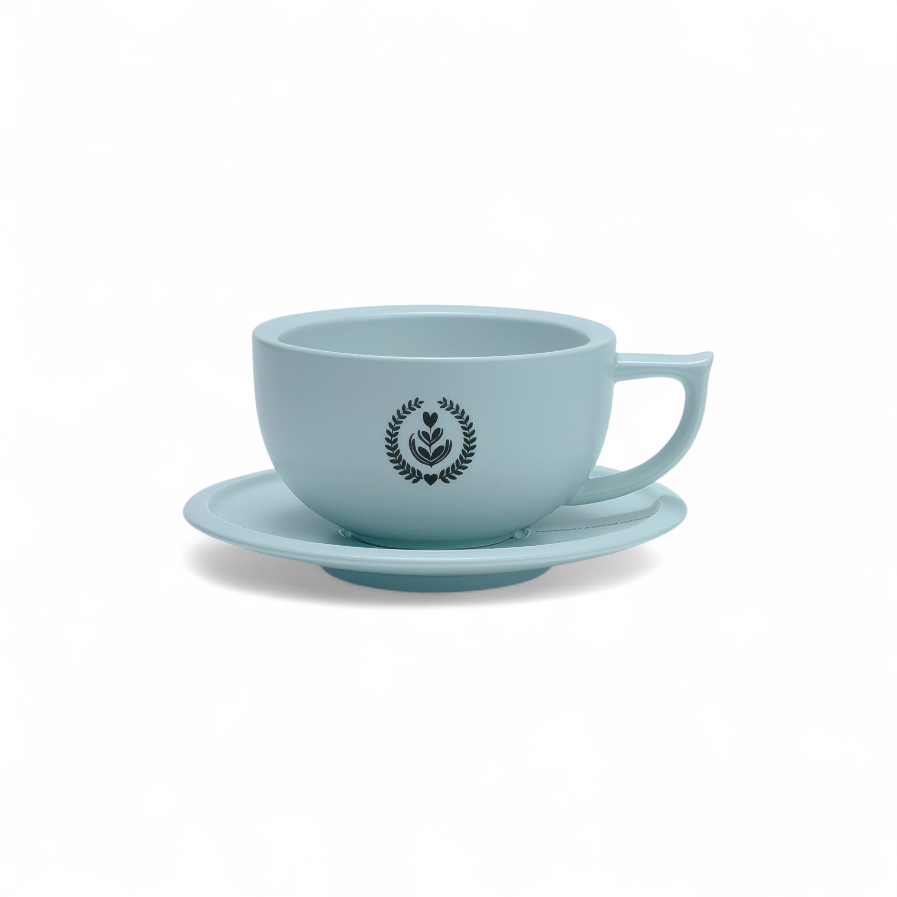 Embossed Ceramic Latte Cup 280ml