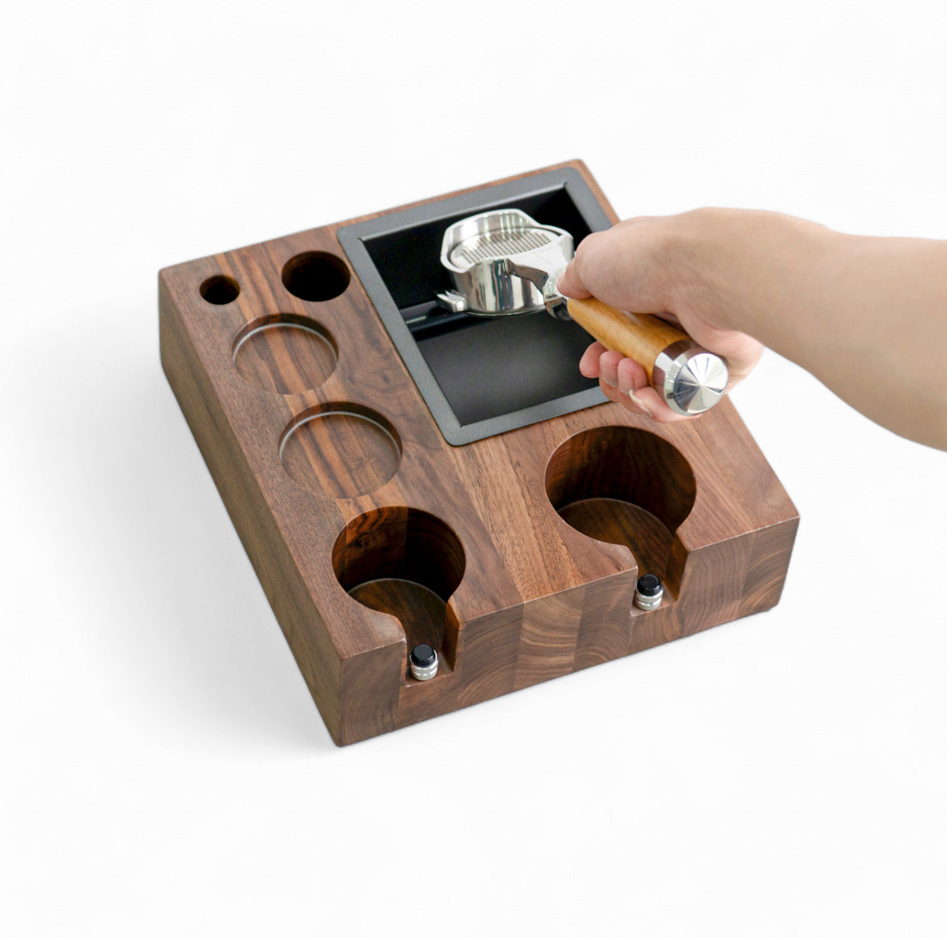 Barista Coffee Tamping Station with Knock Box - Lastaforest