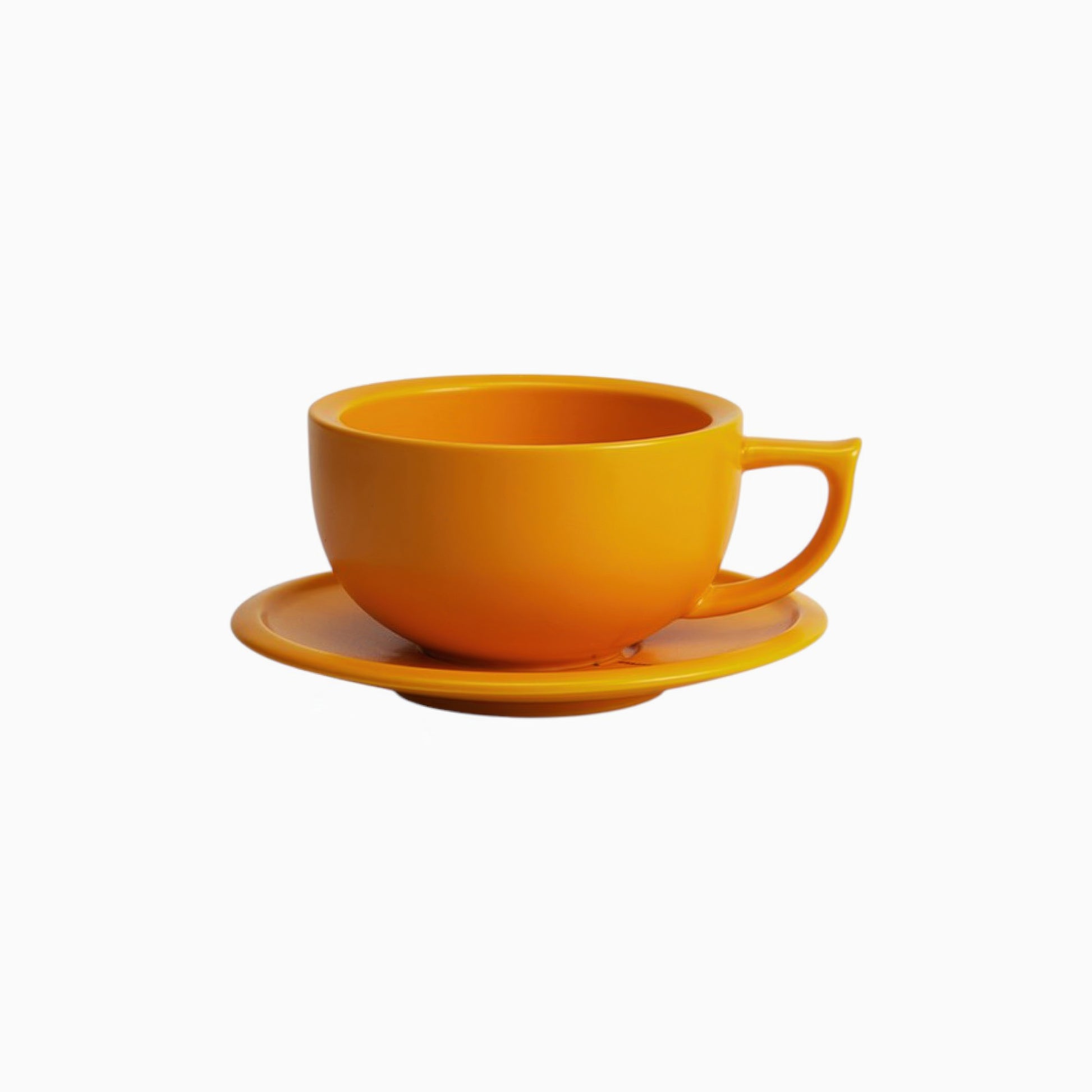 Embossed Ceramic Latte Cup 280ml - MUVNA - Lastaforest