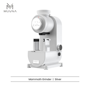 MUVNA Mammoth Electric Coffee Grinder - Silver