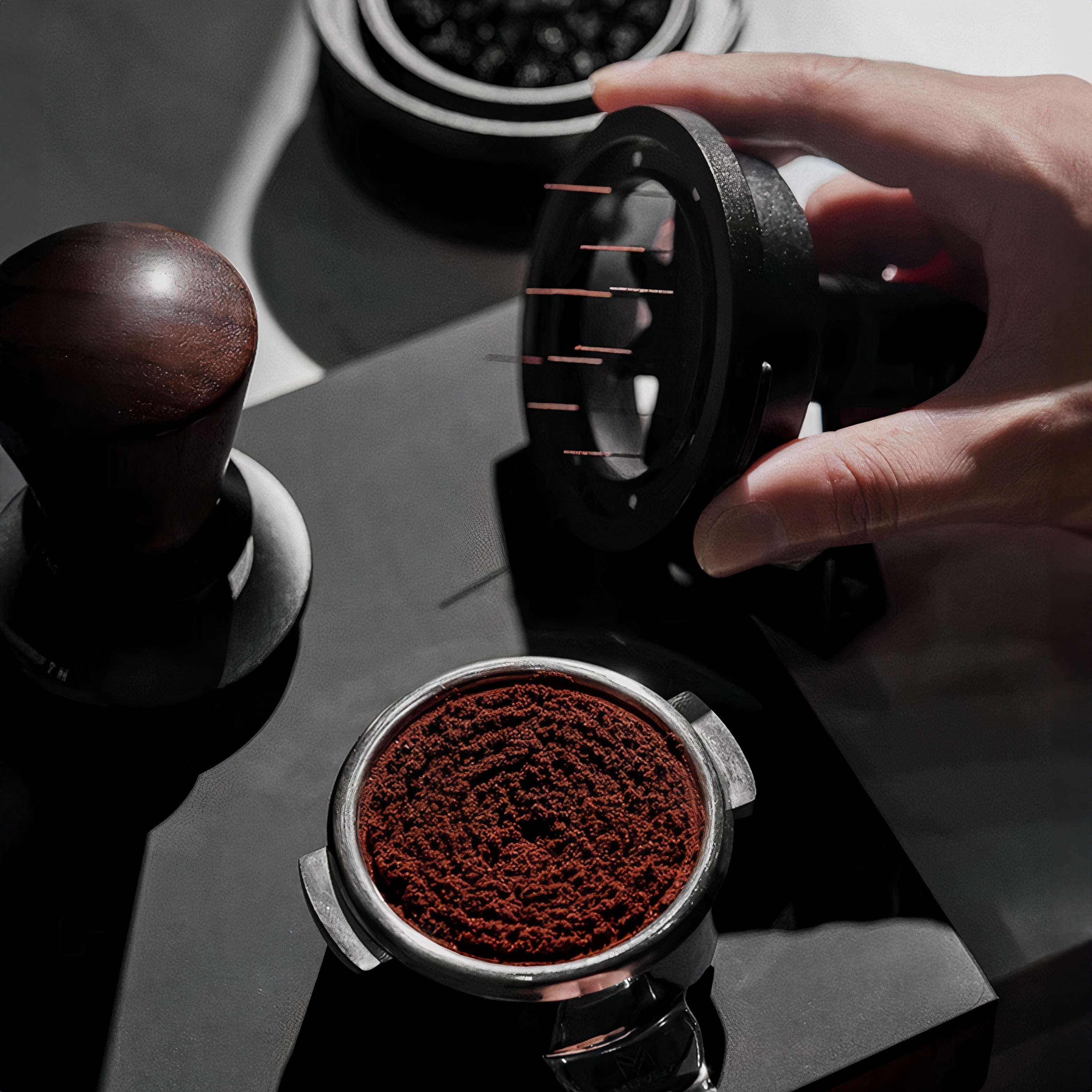 Geared Spinning WDT Tool - Espresso Distribution - MUVNA - Lastaforest
