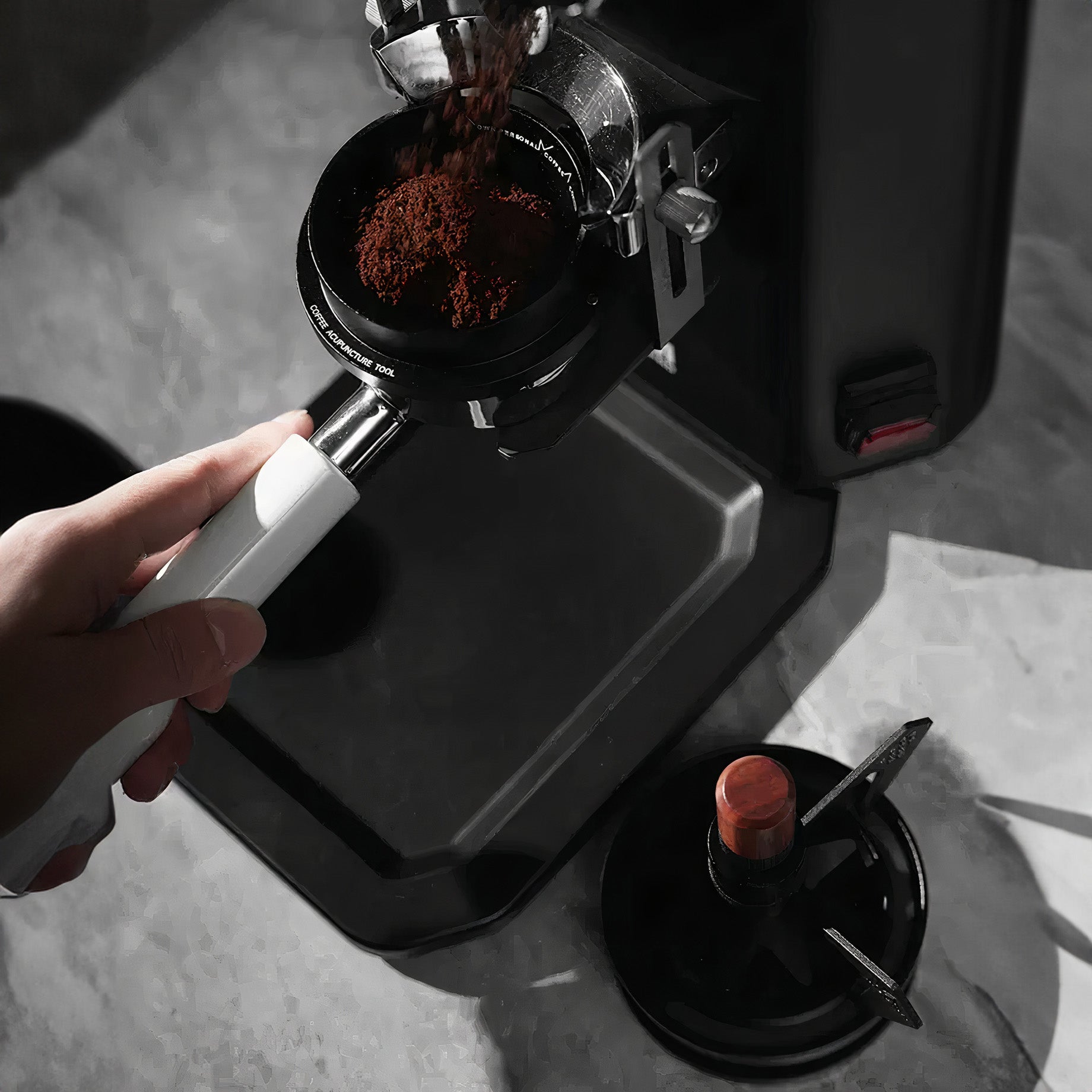 Geared Spinning WDT Tool - Espresso Distribution - MUVNA - Lastaforest