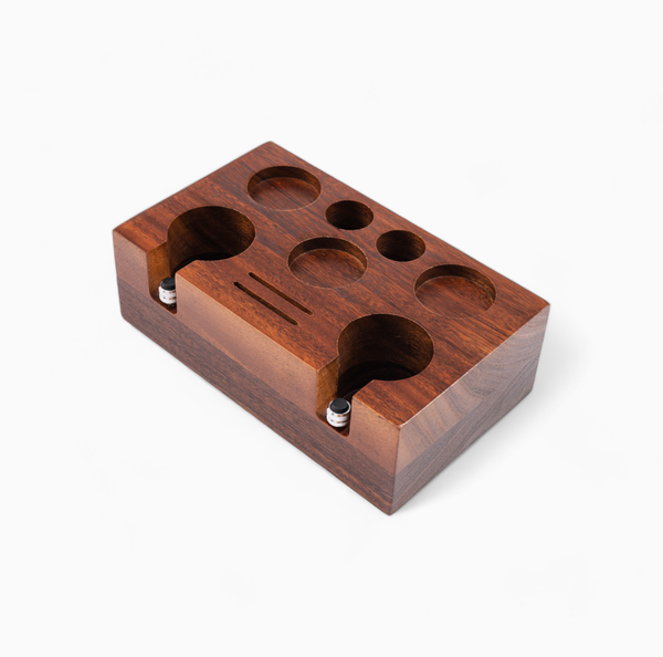 Walnut Coffee Organizer Box For Barista