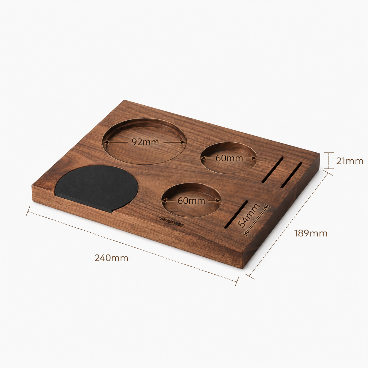 Walnut Espresso Workstation - Barista Organizer – view 10 | Lastaforest
