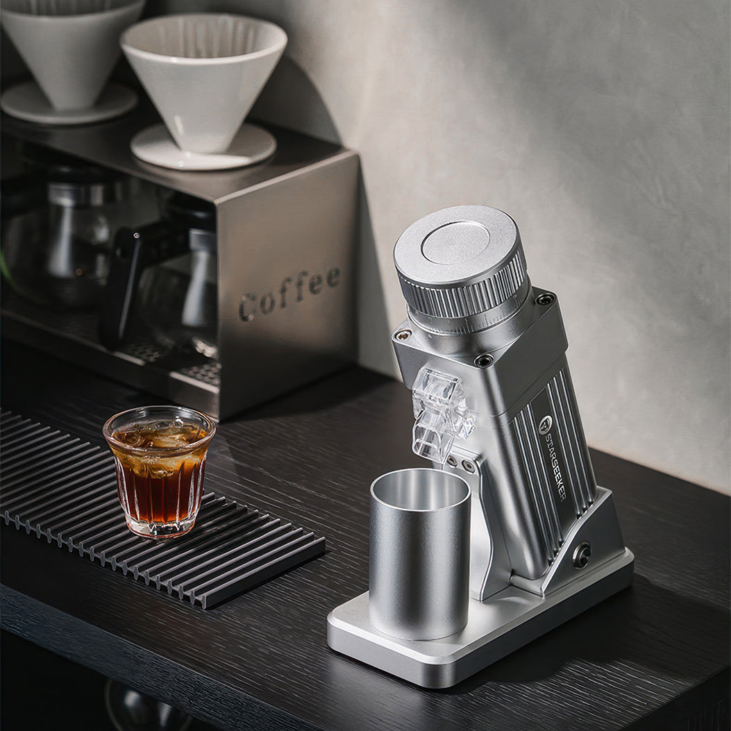 STARSEEKER E64 Electric Coffee Grinder - 64mm Titanium Flat Burr