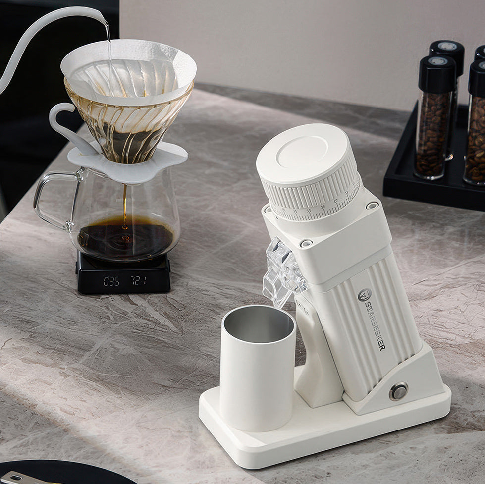 STARSEEKER E64 Electric Coffee Grinder - 64mm Titanium Flat Burr