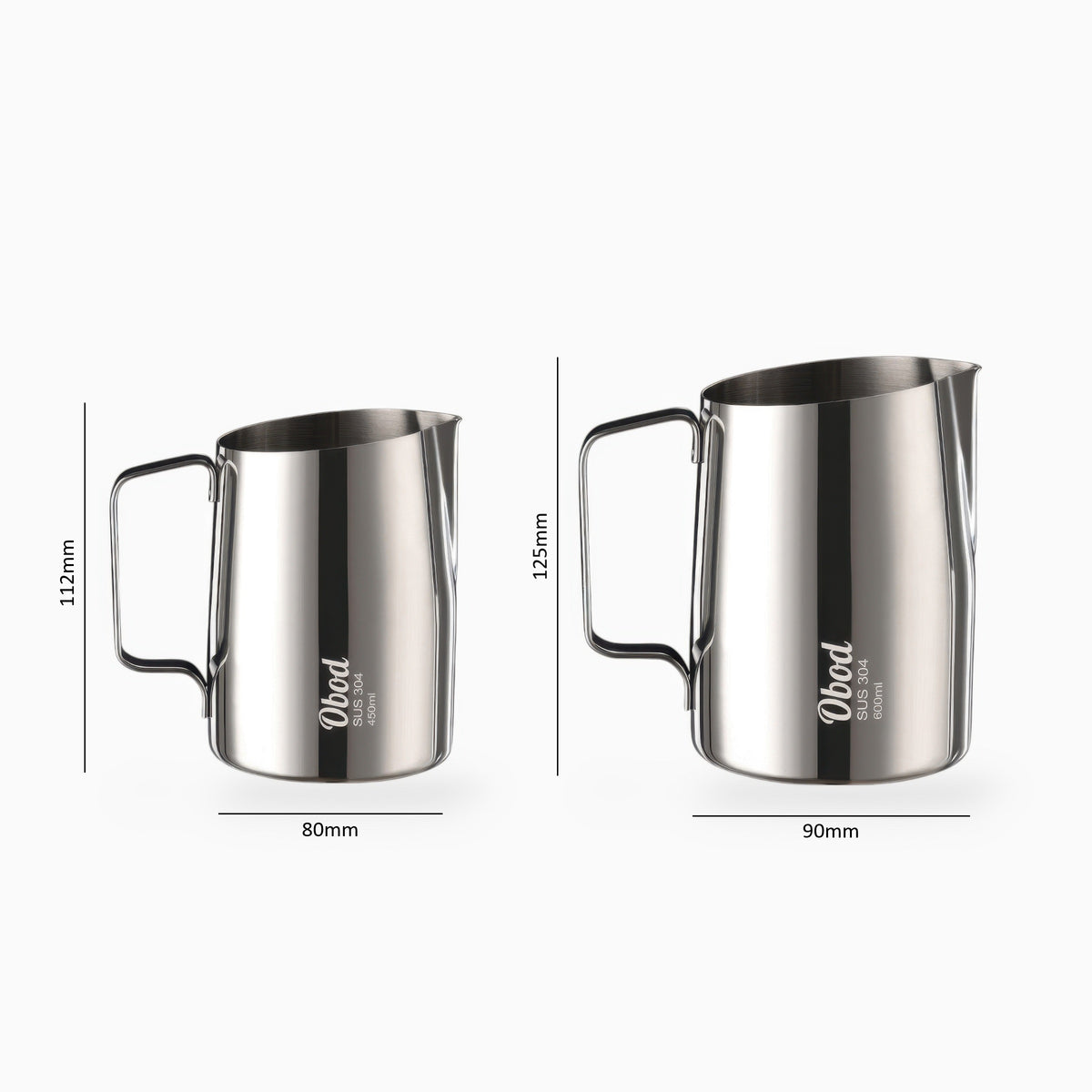 FlowCraft 304 Stainless Steel Latte Pitcher