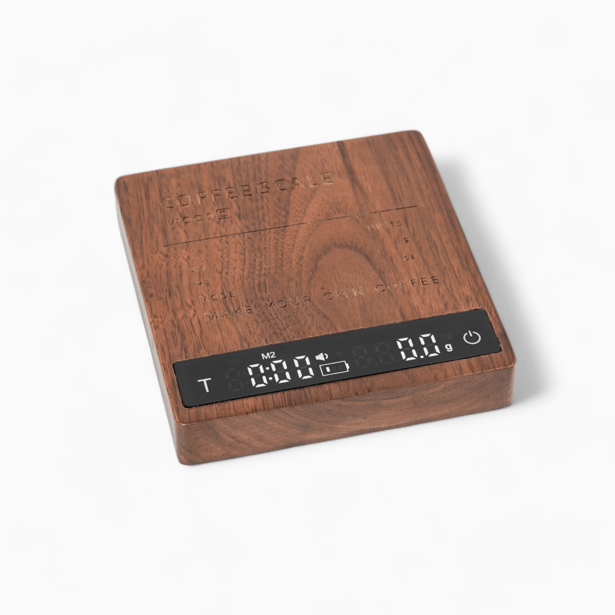 High Precision Wooden Coffee Scale with Touch Sensor