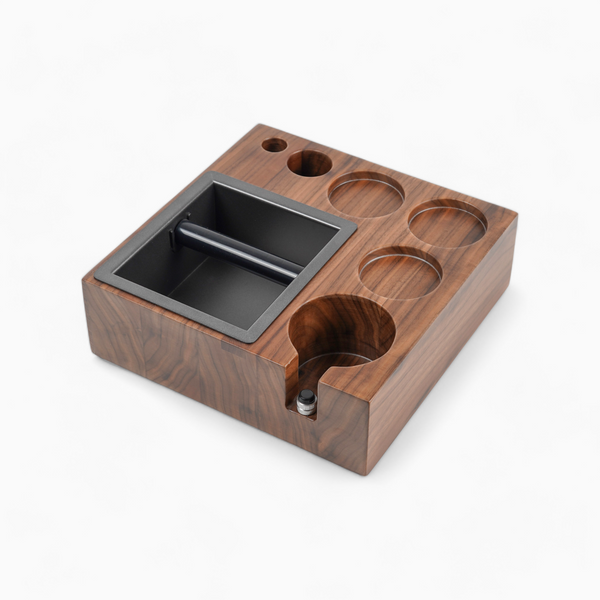 Barista Coffee Tamping Station with Knock Box