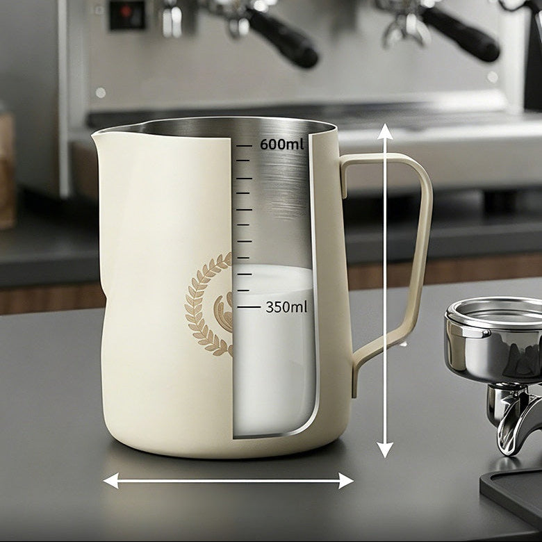 Anti-Überlauf-Milchkanne 600ml – Latte Art Kanne