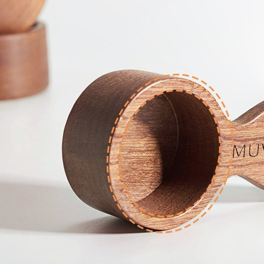 MUVNA Coffee Spoon Walnut Coffee Bean Measuring Spoon 10g Coffee Powder Measuring Small Spoon Called Bean Wood Spoon