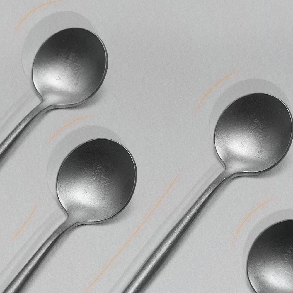 MUVNA espresso spoon stainless steel mixing spoon creative small spoon seasoning spoon long handle spoon