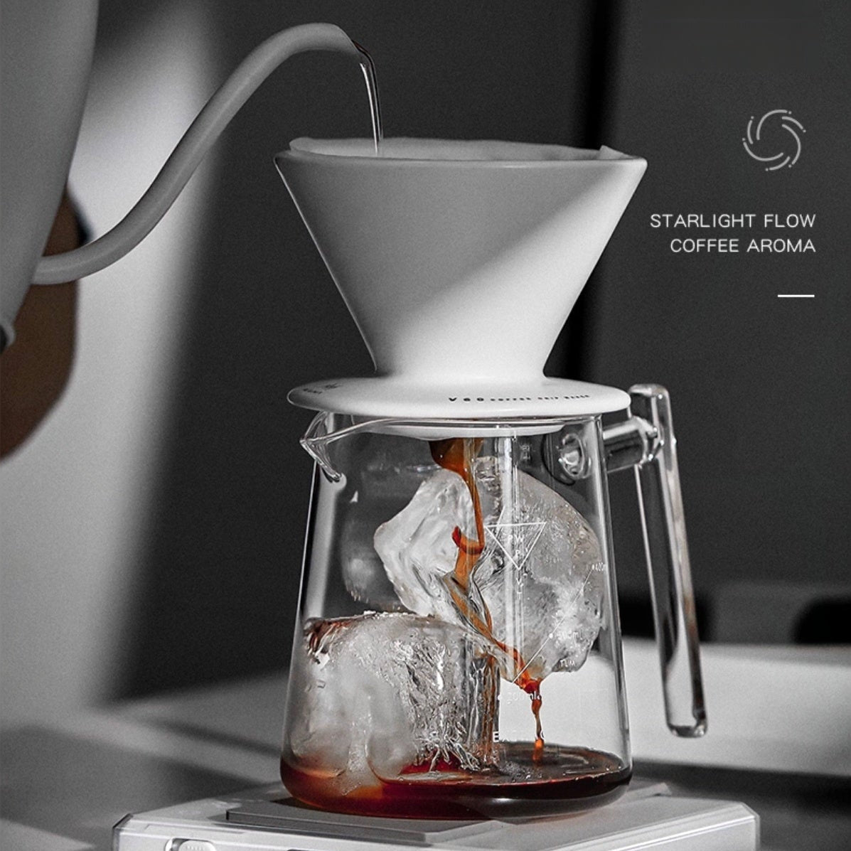 Star Vortex V60 Keramik-Dripper – 16 Spiralfurchen