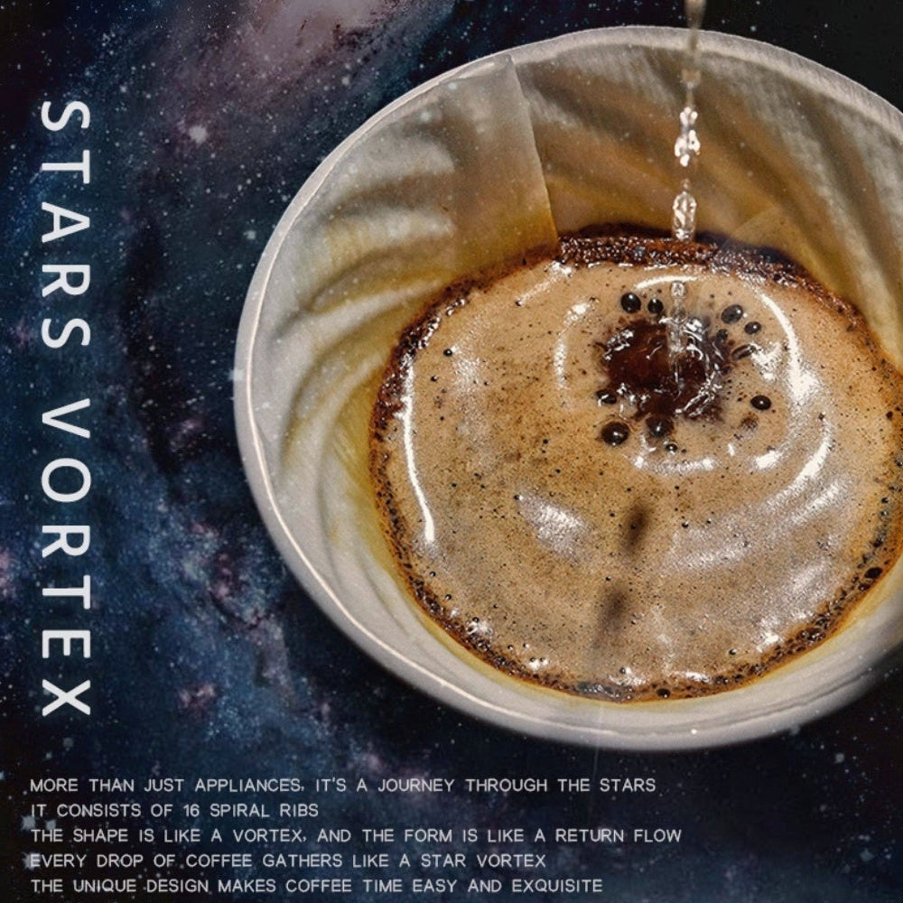 Star Vortex V60 Keramik-Dripper – 16 Spiralfurchen