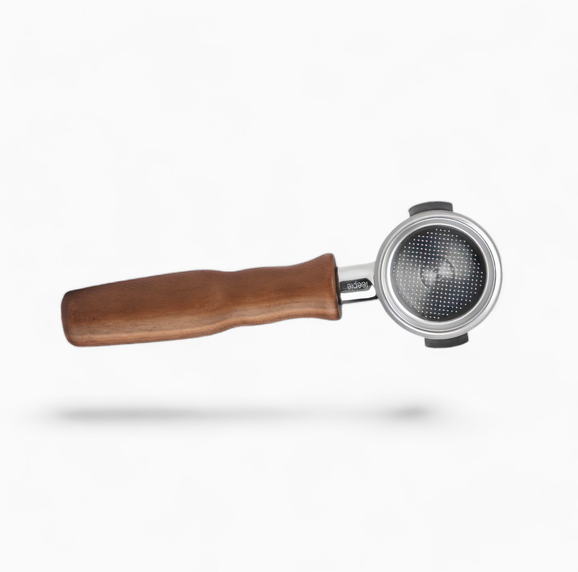 Stainless Steel Bottomless Portafilter with Walnut Handle - Lastaforest