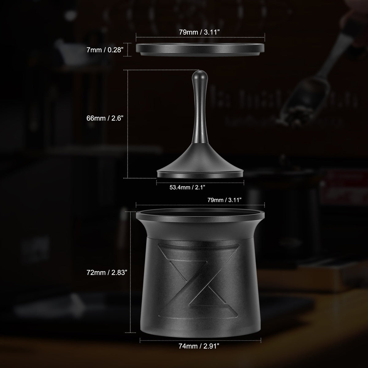 Magnetic Espresso Dosing Shaker V2