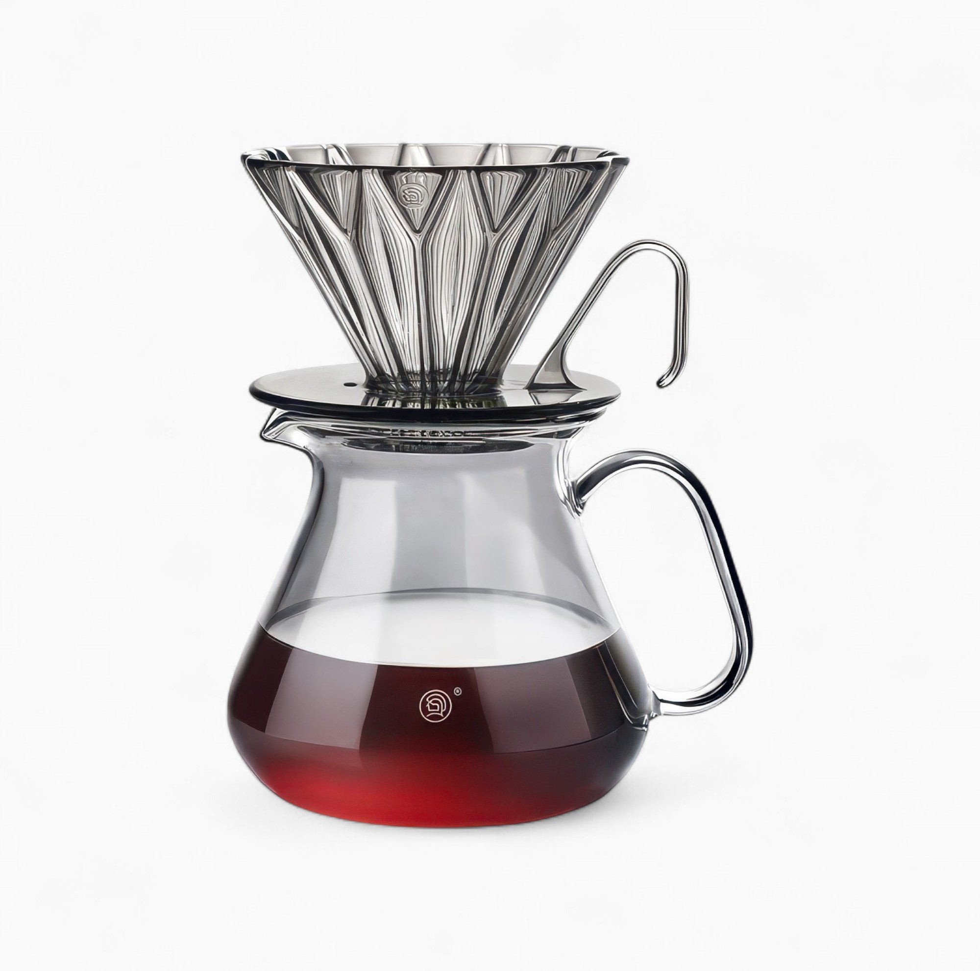 Kaffeefilter mit Prisma-Form und Diamantmuster