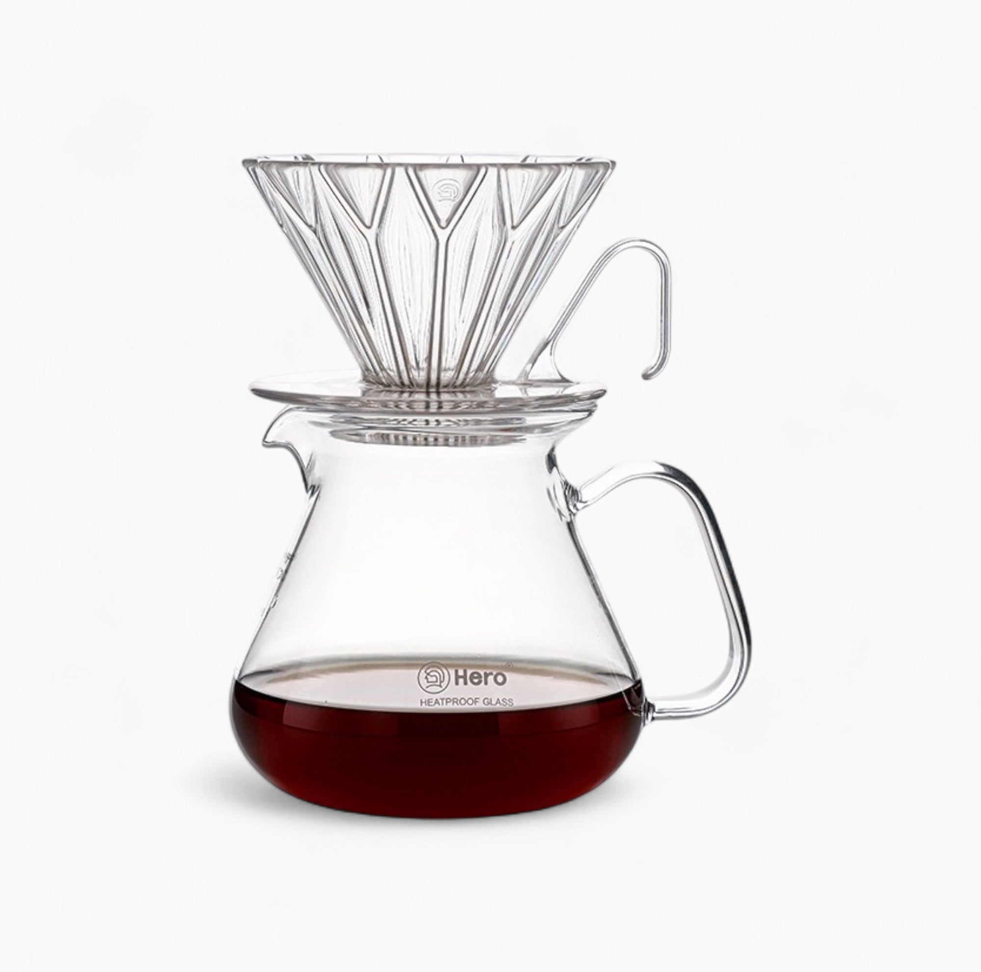 Kaffeefilter mit Prisma-Form und Diamantmuster