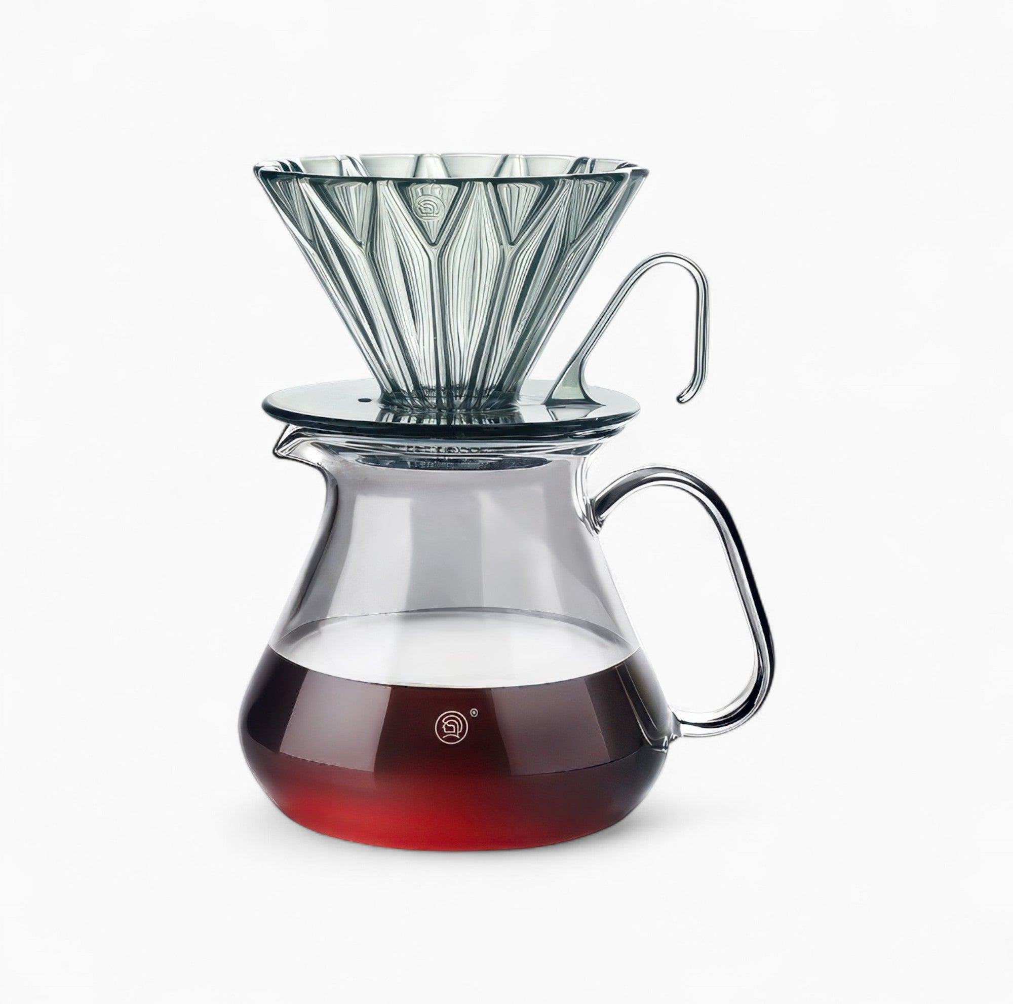 Kaffeefilter mit Prisma-Form und Diamantmuster